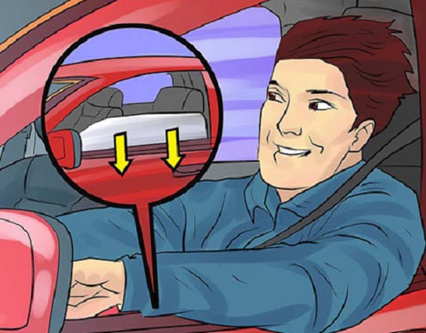 Hạ cửa kính khi lái xe