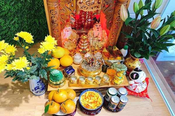 Các vật phẩm cần phải có trên bàn thờ Thổ Địa - Thần Tài