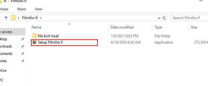 Chạy file Setup Filmora 9 Chạy file Setup Filmora 9