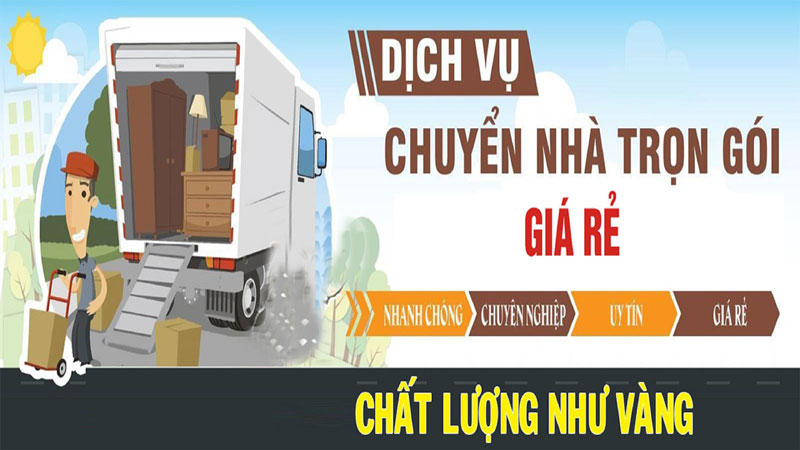 Dịch vụ chuyển nhà trọn gói Kiến Vàng giá rẻ - chất lượng như vàng