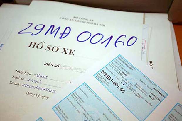 Hồ sơ đăng ký xe máy điện