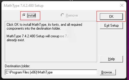 Tích chọn Install rồi nhấn OK Tích chọn Install rồi nhấn OK