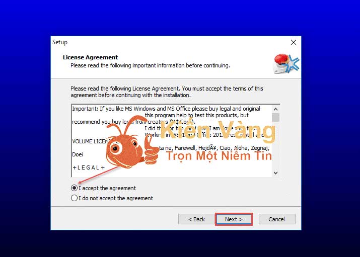 Tiếp tục, nhấn Next Tiếp tục, nhấn Next