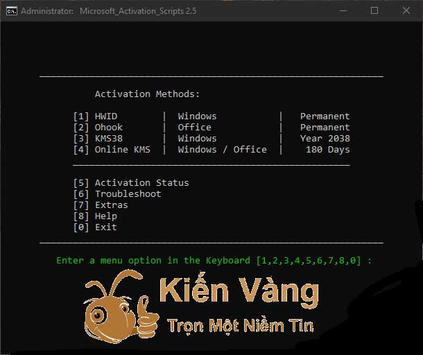 Tính năng của Activation Script Tính năng của Activation Script