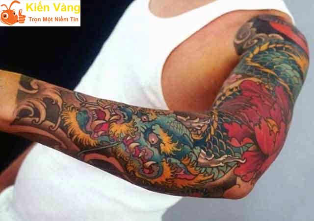 Xăm hình rồng cạnh tay