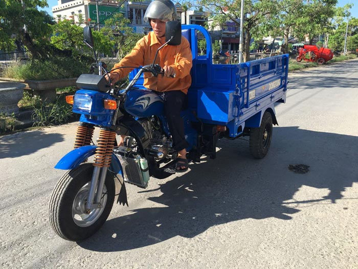 Xe ba gác với thiết kế nhỏ gọn