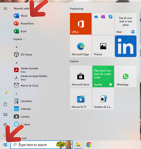 Chạy Microsoft Word Chạy Microsoft Word